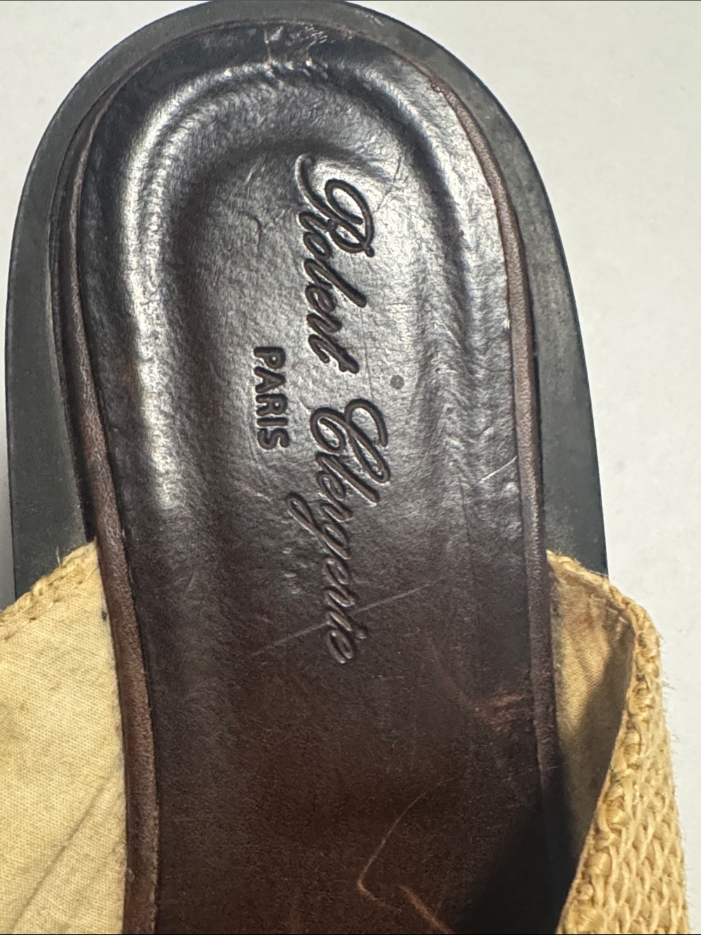 Robert Clergerie Embroidered Raffia Mules Vintage Women’s Size 9.5 - Picture 4 of 9